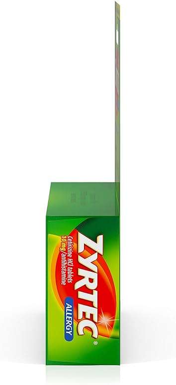 Zyrtec 24 Hour Allergy Relief Tablets, Antihistamine Indoor & Outdoor Anti Allergy Medicine + Cetirizine HCl, Relief from Runny Nose, Sneezing, & Itchy Eyes, Single Packs, 3 x 1 ct Packets - Image 11