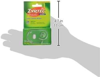 Zyrtec 24 Hour Allergy Relief Tablets, Antihistamine Indoor & Outdoor Anti Allergy Medicine + Cetirizine HCl, Relief from Runny Nose, Sneezing, & Itchy Eyes, Single Packs, 3 x 1 ct Packets - Image 13