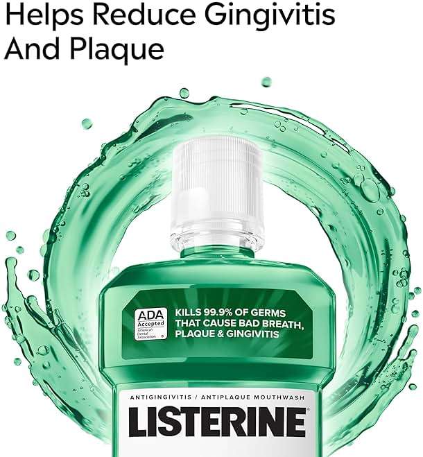 Listerine - 8679 Freshburst Antiseptic Mouthwash with Germ-Killing Oral Care Formula to Fight Bad Breath, Plaque and Gingivitis, 1 L - Image 4