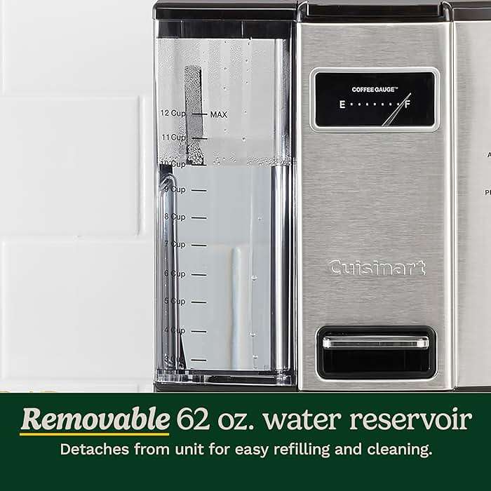 Cuisinart Coffee Maker, 12 Cup Programmable Drip Coffeemaker with Auto Shut-Off, Self cleaning, Home & Office Coffee Machine, DCC-3000NAS, Black - Image 6