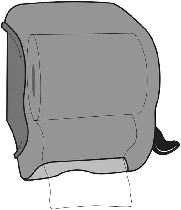 San Jamar Classic Element Paper Towel Dispenser Wall-Mounted Commercial Roll Dispenser, Fits All Core Sizes with Lever for Bathroom, Kitchens, and Restaurants, Plastic, Universal Paper, Black Pearl - Image 12