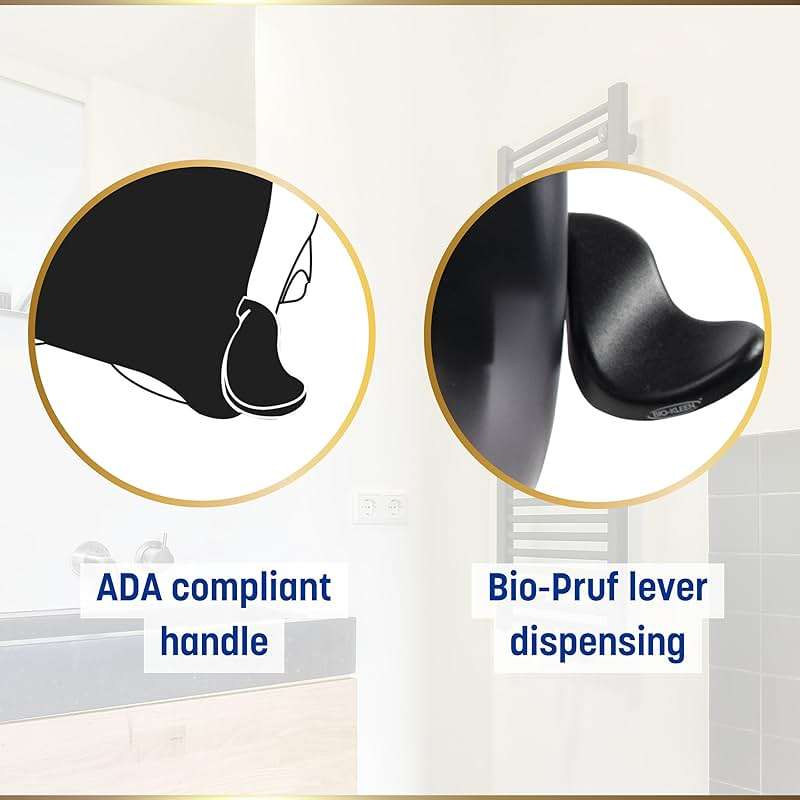 San Jamar Classic Element Paper Towel Dispenser Wall-Mounted Commercial Roll Dispenser, Fits All Core Sizes with Lever for Bathroom, Kitchens, and Restaurants, Plastic, Universal Paper, Black Pearl - Image 7