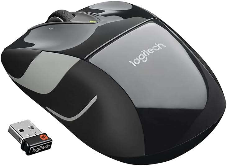 Logitech M525 Wireless Mouse, Black/Gray - Image 2