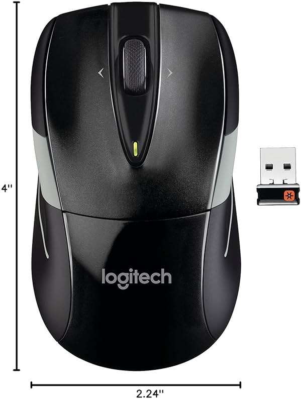 Logitech M525 Wireless Mouse, Black/Gray - Image 5