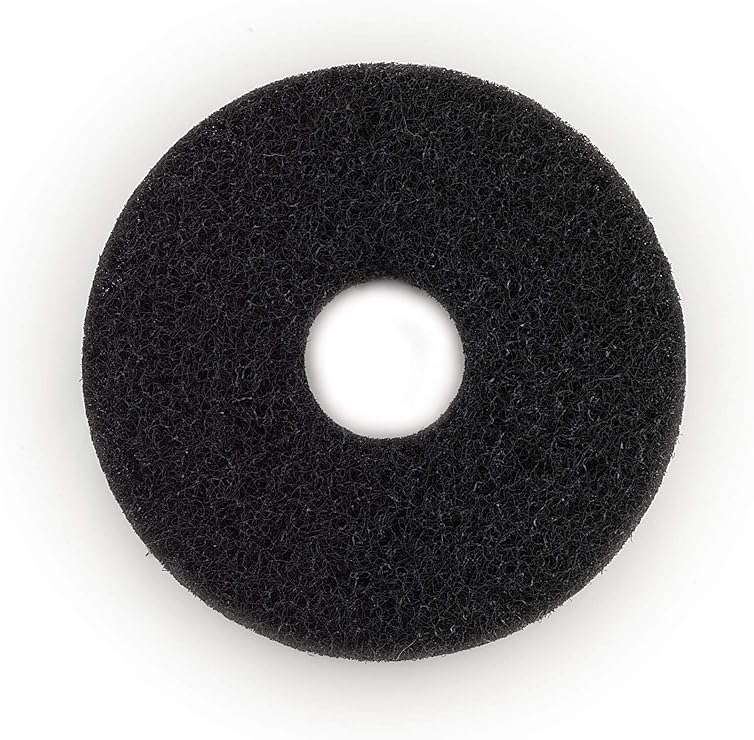 Oreck Commercial 437071 Strip Orbiter Pad, 12 in. Diameter, Most Aggressive Scrub Pad, Use with ORB550MC Oreck Commercial Orbiter Hard Floor Cleaner Machine - Image 1