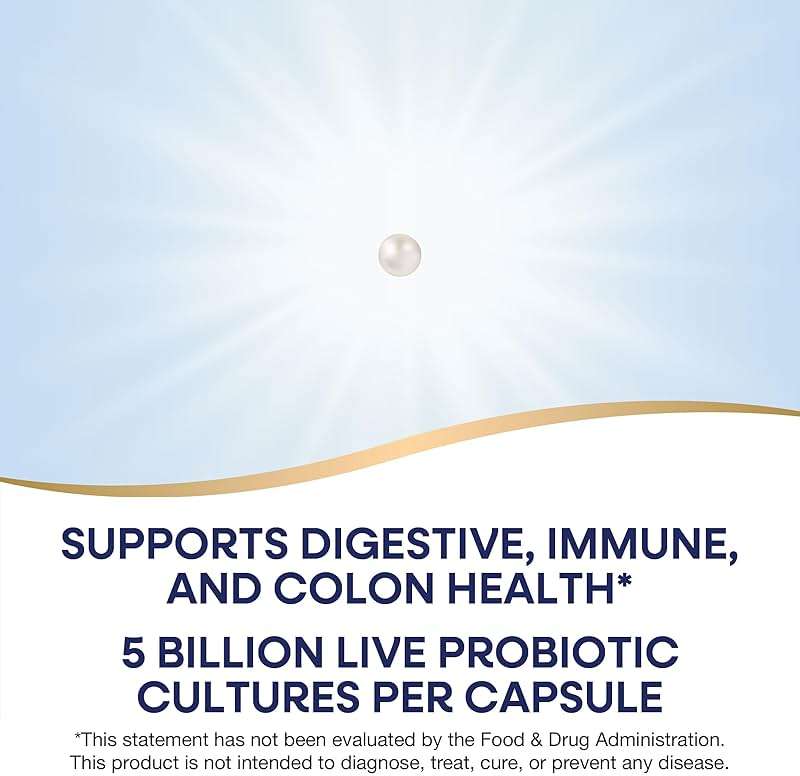 Nature's Way Pearls Max Potency Probiotic for Men and Women, Supports Digestive, Immune, Colon Health*, 5 Billion Live Cultures, No Refrigeration Required, 30 Softgels - Image 2