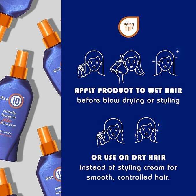 It's A 10 Miracle Leave-In Plus Keratin 10 Oz - Image 3