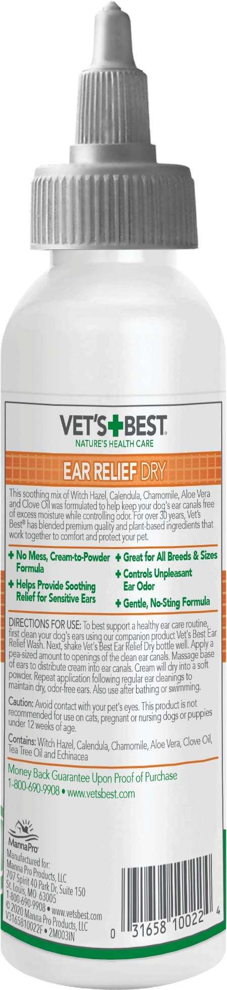 Vet's Best Dry Ear Relief for Dogs, 4 oz - Image 3