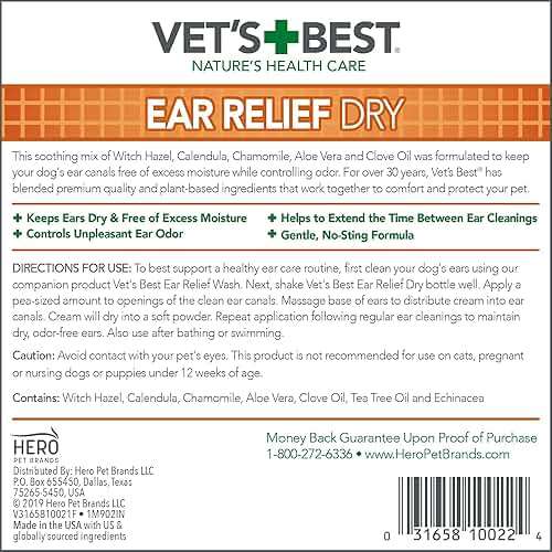 Vet's Best Dry Ear Relief for Dogs, 4 oz - Image 4