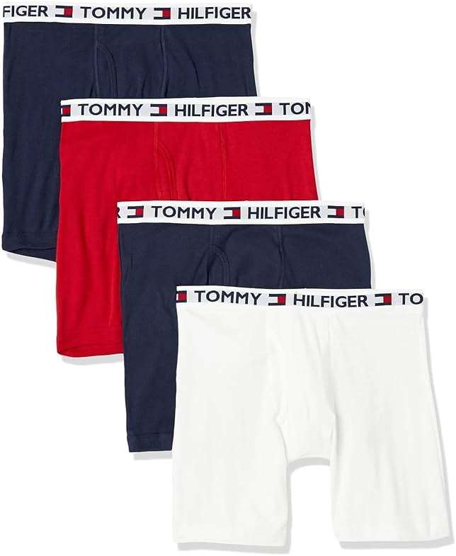 Tommy Hilfiger Men's Underwear Cotton Classics 4-pack Boxer Brief - Amazon Exclusive - Image 1