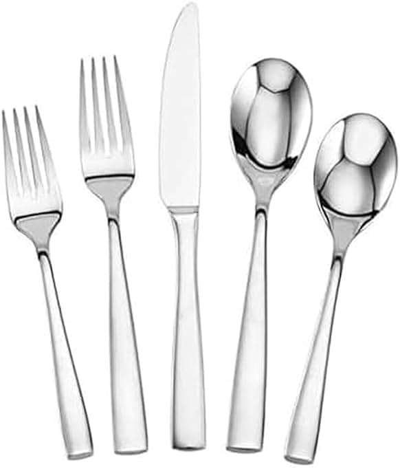 Mikasa, Delano Flatware Service for 4, 20 Piece Set, 18/0 Stainless Steel Silverware Set - Image 1