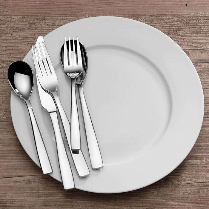 Mikasa, Delano Flatware Service for 4, 20 Piece Set, 18/0 Stainless Steel Silverware Set - Image 2