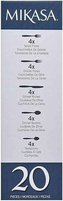 Mikasa, Delano Flatware Service for 4, 20 Piece Set, 18/0 Stainless Steel Silverware Set - Image 12