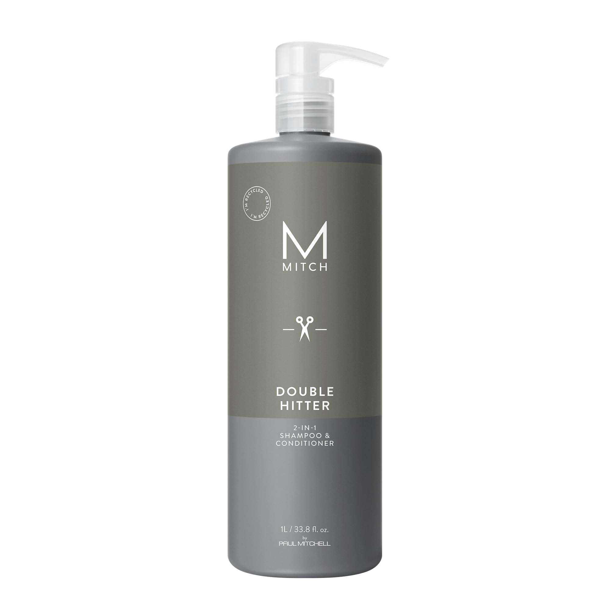 MITCH by Paul Mitchell Double Hitter 2-in-1 Shampoo & Conditioner for Men, For All Hair Types - Image 1