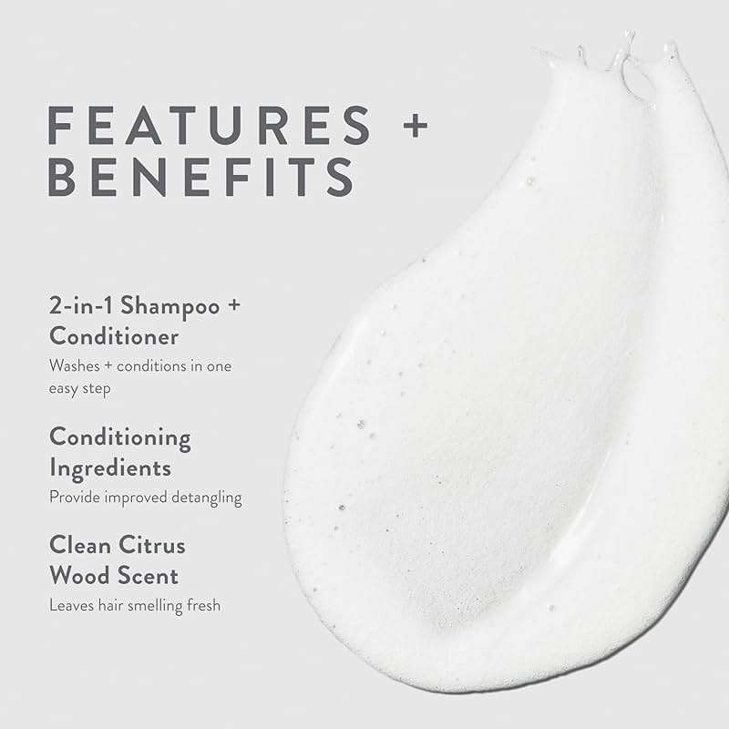 MITCH by Paul Mitchell Double Hitter 2-in-1 Shampoo & Conditioner for Men, For All Hair Types - Image 3