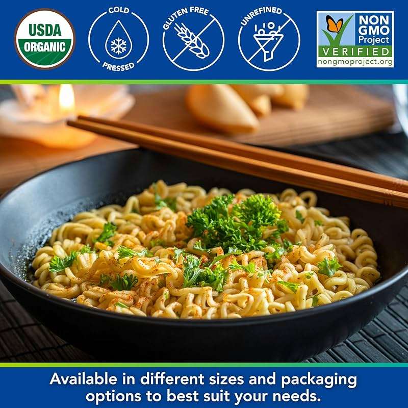 Kevala Organic Toasted Sesame Oil - 8 oz, Glass Bottle, Cold Pressed Oil | Unrefined Roasted Sesame Oil for Cooking, Made with Top Quality Roasted Sesame Seeds, For Making Stir-Fry Vegetables - Image 4