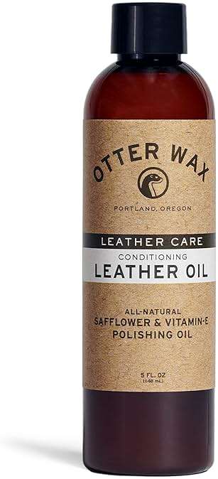 Otter Wax Leather Cleaner & Conditioner | All-Natural Conditioning Oil for Boots, Furniture Auto Seats Jackets Shoes & Bags - Image 1