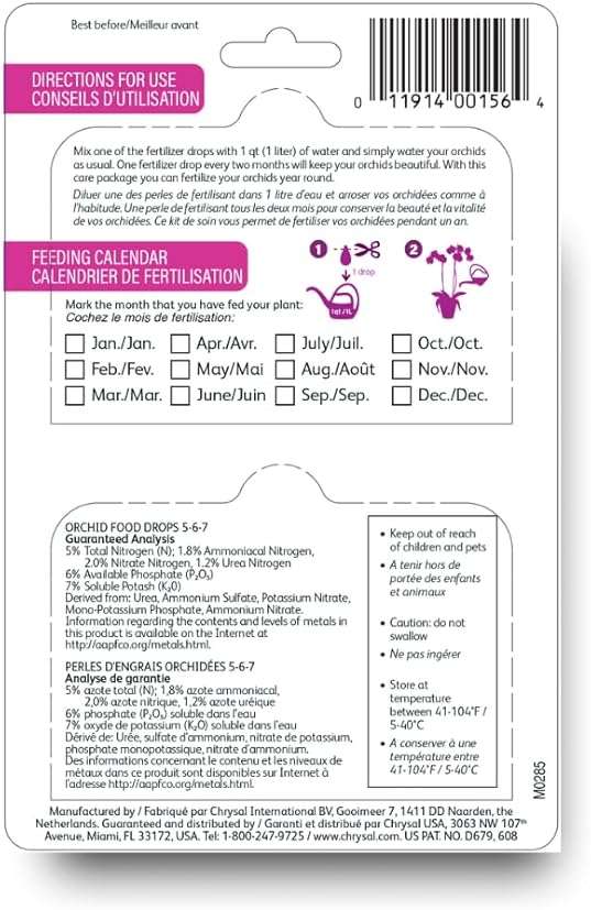 Chrysal Orchid Food Drops — Orchid Care — One Pack for a Year Supply — Concentrated Flower Food for All Species of Orchids — Ideal Florist Supplies — Outdoor and Indoor Plant Food - Image 2