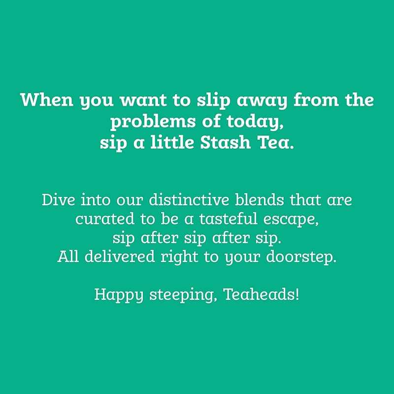 Stash Tea Fruity Herbal Tea 6 Flavor Tea Sampler, 6 boxes With 18-20 Tea Bags Each - Image 9