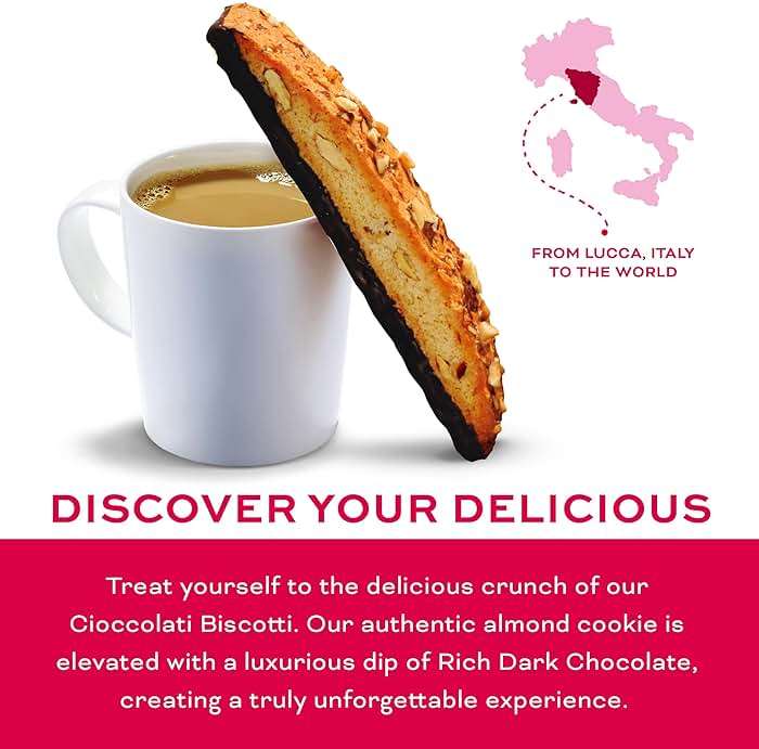Nonni's XL Biscotti Dark Chocolate with Almond Cookies, Individually Wrapped Italian Coffee Snacks, 25 Cookies, 33.25 oz. Large Carton (Pack of 1) - Image 3