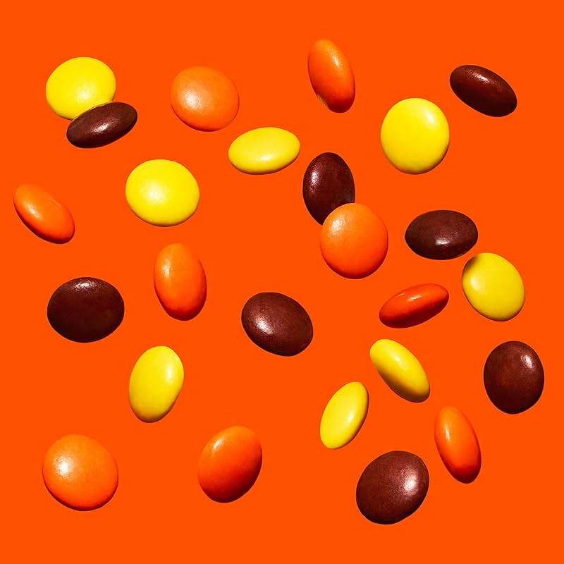 REESE'S PIECES Peanut Butter in a Crunchy Shell, Candy Bulk Bag, 48 oz - Image 7