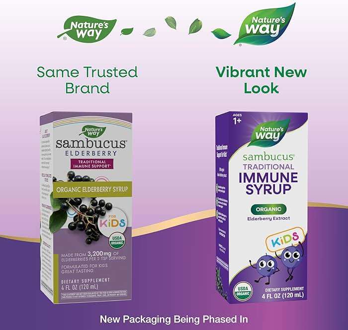 Nature's Way Sambucus Traditional Elderberry Immune Syrup for Kids, Concentrated Black Elderberry Extract, Traditional Immune Support*, with Superfood Antioxidants(1), 4 Fl Oz (Packaging May Vary) - Image 10