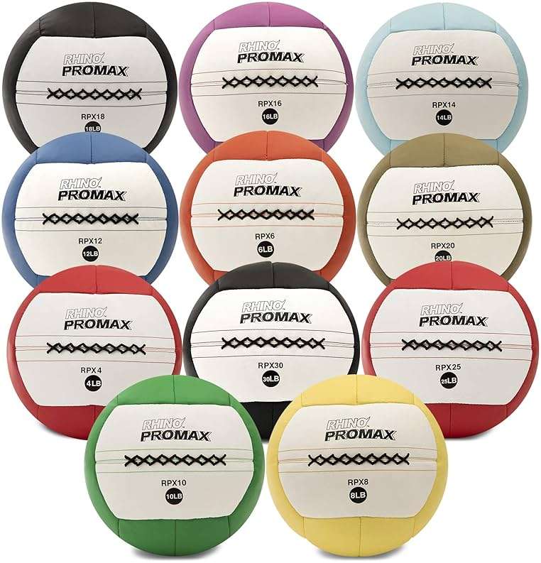 Champion Sports Rhino Promax Wall Balls - Soft Shell Non-Slip Grip for Weightlifting, Plyometrics, Cross Training, & Home Gym - Image 3