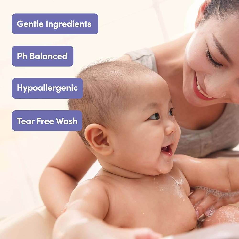 Aveeno Baby Bathtime Solutions Mommy & Me Gift Set, Baby Wash & Shampoo, Calming Bath, Daily Moisturizing Lotion and Stress Relief Body Wash for Mom, Colloidal Oat, Baby Bath Essentials, 4 items - Image 4