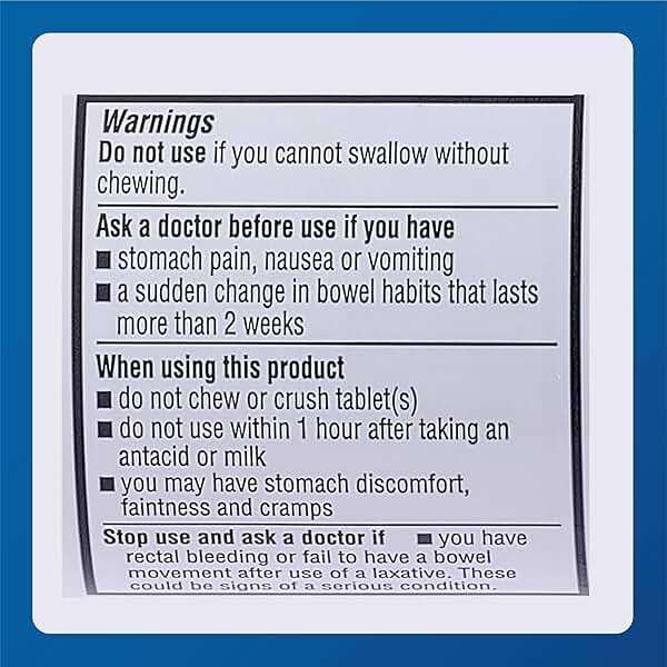 MAJOR Bisacodyl 5 mg - Comfort Coated Stimulant Laxative for Gentle, Dependable, Constipation Relief - 1000 Tablets (1 Pack) - Image 6