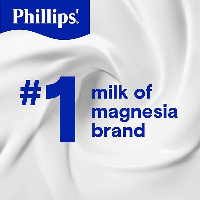 Phillips’ Milk of Magnesia Liquid Laxative, Wild Cherry Flavor, Stimulant Free, Cramp Free Relief of Occasional Constipation*, Effective in 30 minutes - 6 hours, #1 Milk of Magnesia Brand, 26 oz - Image 5