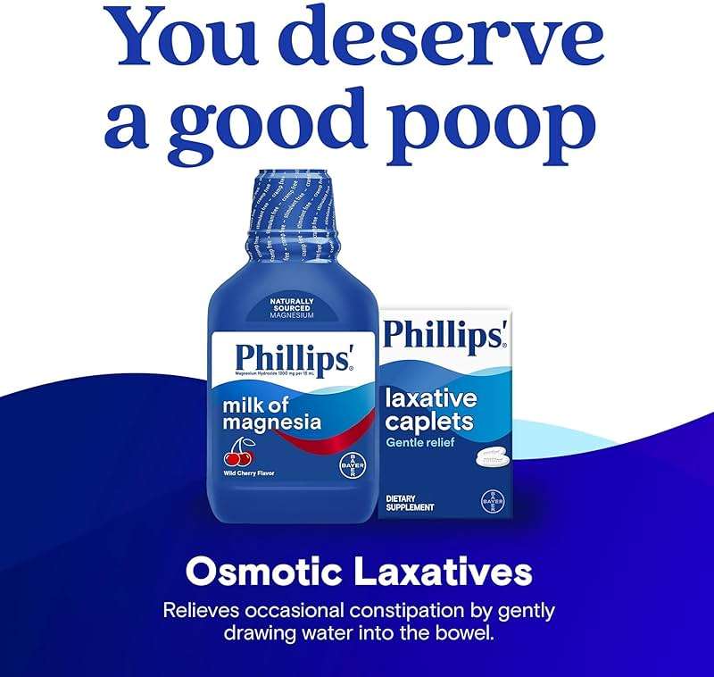 Phillips’ Milk of Magnesia Liquid Laxative, Wild Cherry Flavor, Stimulant Free, Cramp Free Relief of Occasional Constipation*, Effective in 30 minutes - 6 hours, #1 Milk of Magnesia Brand, 26 oz - Image 7