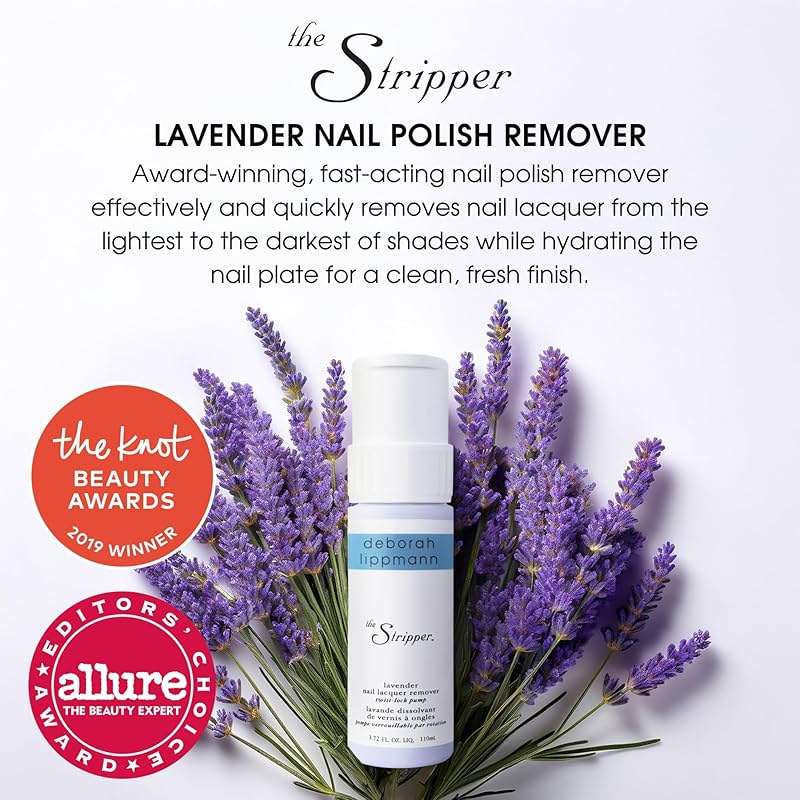 Deborah Lippmann The Stripper | Nail Polish Remover, Fast-Acting | Hydrating Aloe Vera to Prevent Dryness & No Chalky Residue | Lavender Scent - Image 2