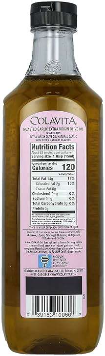 Colavita Roasted Garlic Extra Virgin Olive Oil - Image 2