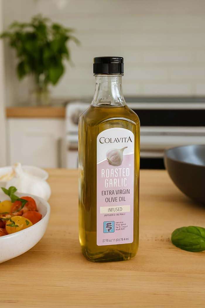 Colavita Roasted Garlic Extra Virgin Olive Oil - Image 6