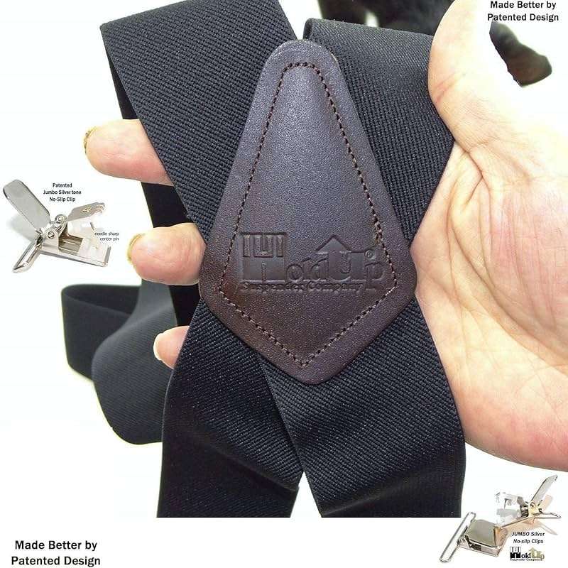 Hold-Up Suspender Co. Holdup 2" Wide Contractor Suspenders for Men with Patented No-slip metal clip. - Image 6
