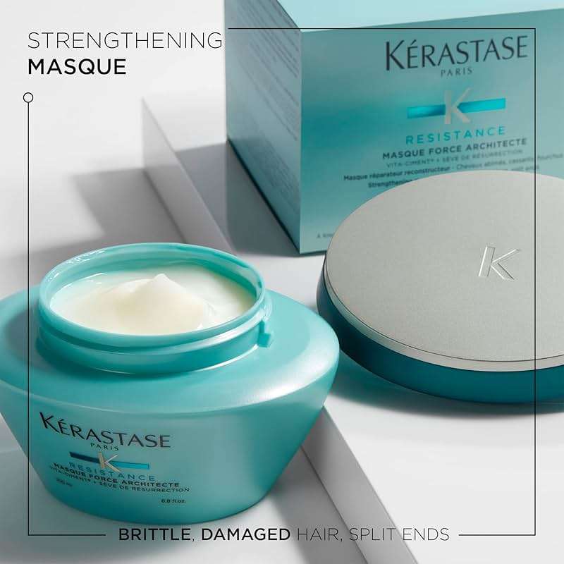 Kerastase Resistance Force Architecte Reconstructing Hair Mask For Dry and Damaged Hair - Strengthens and Prevents Breakage With Ceramides & Pro-Keratin Complex - Image 2