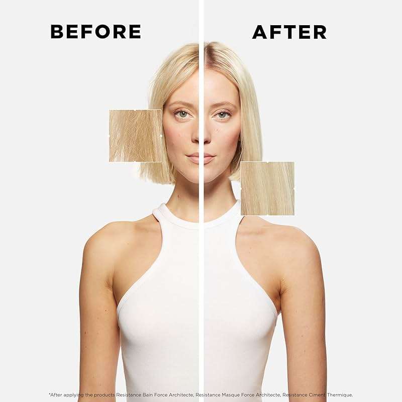 Kerastase Resistance Force Architecte Reconstructing Hair Mask For Dry and Damaged Hair - Strengthens and Prevents Breakage With Ceramides & Pro-Keratin Complex - Image 3