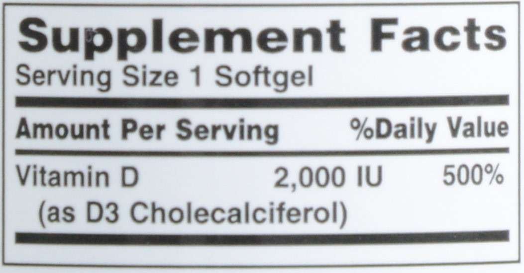 Nature's Bounty, D 2000 Iu Softgels, 150 Count - Image 8