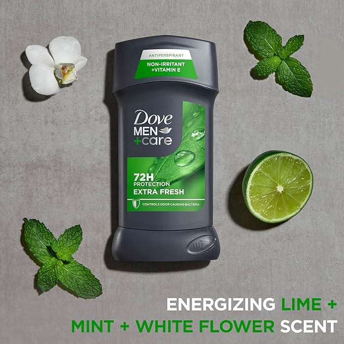 Dove Men+Care Extra Fresh Men's Antiperspirant Deodorant Stick Extra Fresh Twin pack With 72-hour sweat & odor protection with 1/4 Moisturizing Cream & Long-lasting Citrus Scent 2.7 oz - Image 4