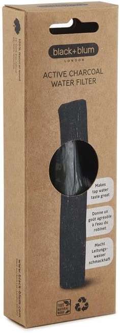 Black + Blum Charcoal Water Filter Sticks | Charcoal Filter Hydration Old Japanese Tradition, Lasting 6 Months Each, Wood Black (1 Piece) - Image 2