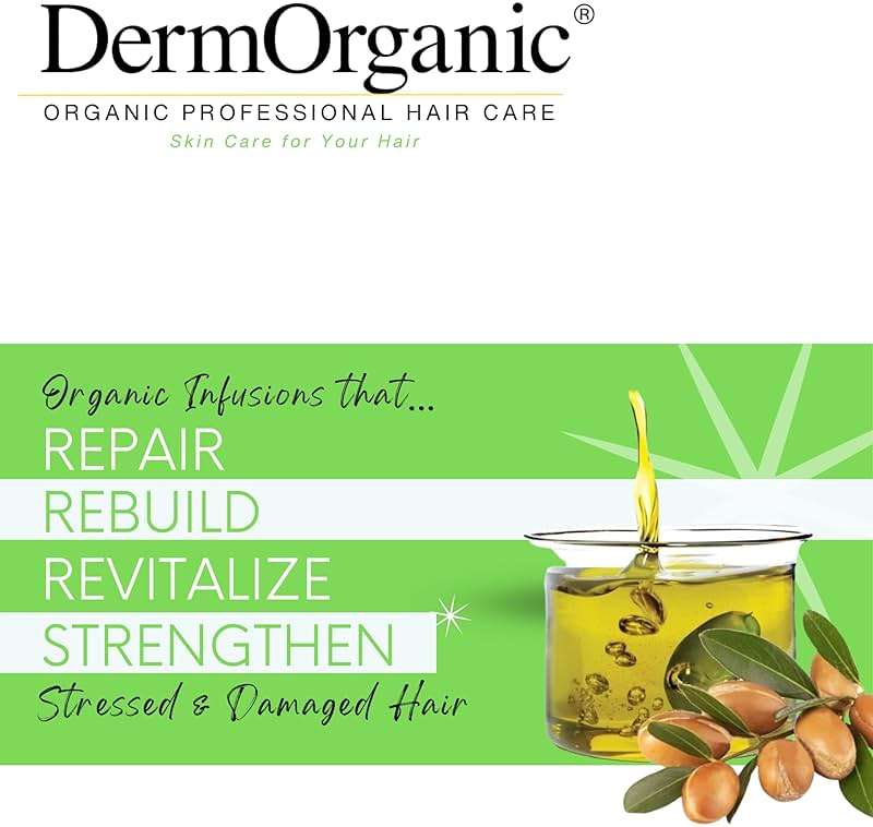 DermOrganic Daily Shampoo and Hydrating Conditioner with Argan Oil Duo Set , 33.8 fl.oz each - Image 2