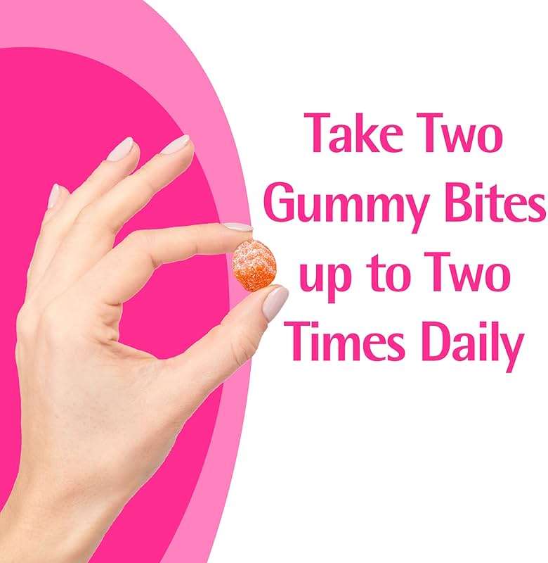 Caltrate Gummy Bites 500 mg Calcium and Vitamin D Supplement, Black Cherry, Strawberry, Orange - 100 Count - Image 7