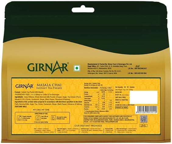 Girnar Instant Tea Premix with Masala 36 Sachets - Image 2