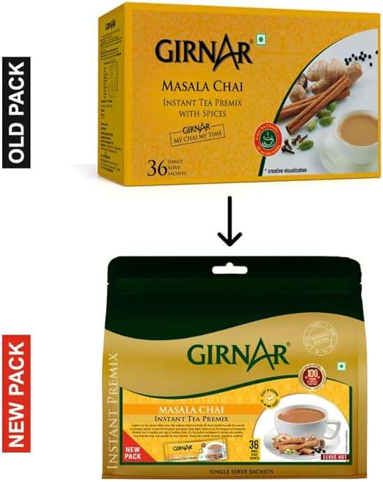 Girnar Instant Tea Premix with Masala 36 Sachets - Image 3