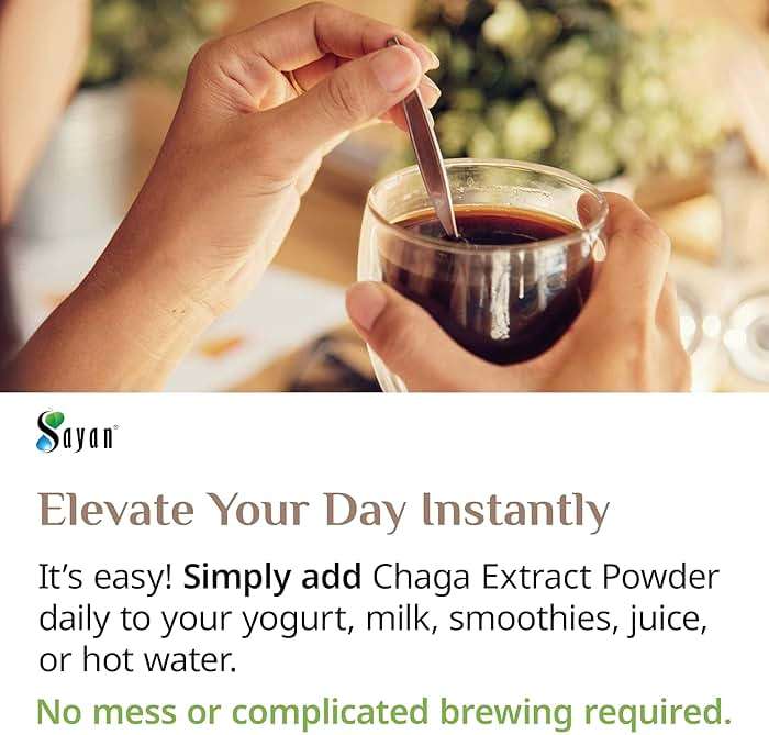Sayan Siberian Chaga Mushroom Extract Powder (2.2 Lb) Freeze Dried Siberian Wild Harvested, Organic Antioxidant Tea for Immune and Digestion Support, Focus, Energy, Clarity, Wellness - No Additives - Image 8