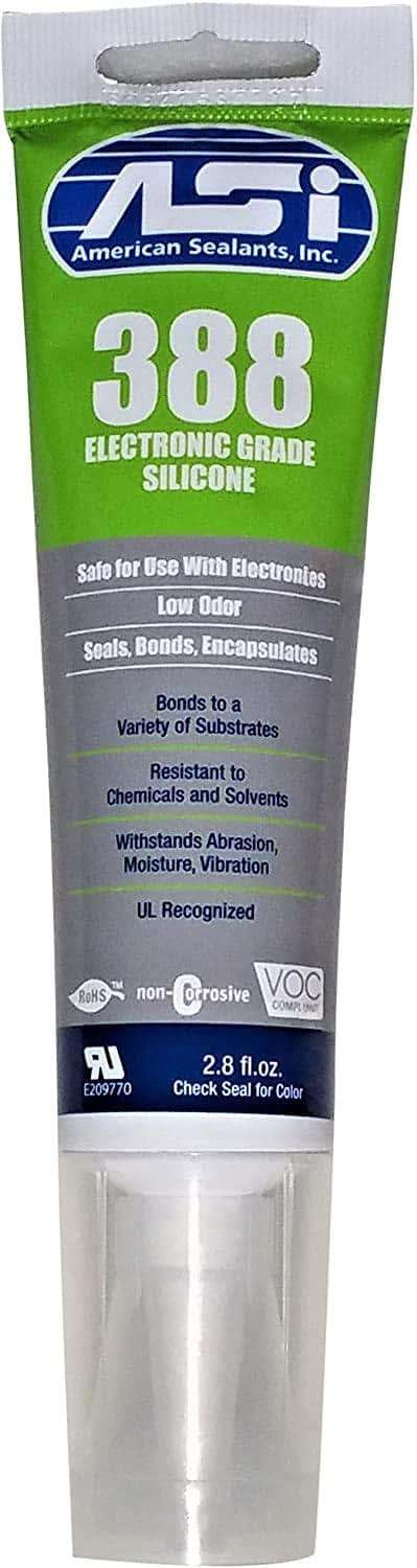 ASI 388 Clear Electronic Grade Silicone - 2.8 oz Squeeze Tube - Image 1