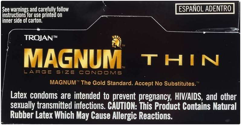 TROJAN Magnum Thin Condoms, Large Size Lubricated Magnum Condoms, 12 Count - Image 11