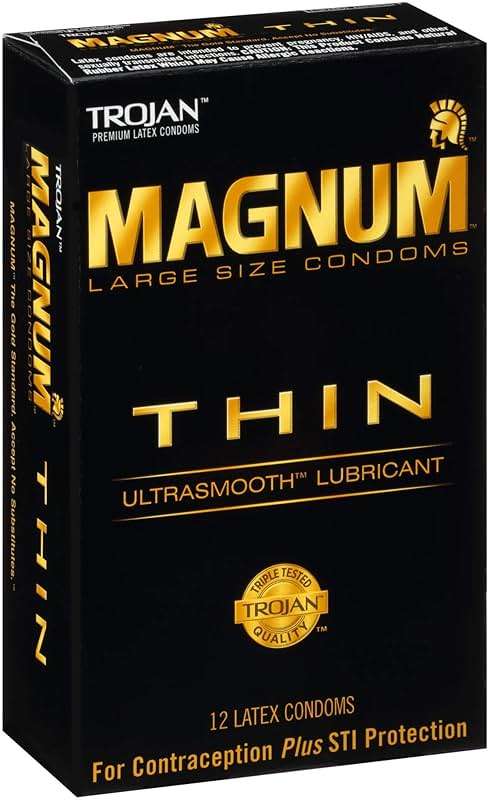 TROJAN Magnum Thin Condoms, Large Size Lubricated Magnum Condoms, 12 Count - Image 12
