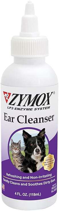 Zymox Ear Cleanser Solution for Dogs and Cats, 4oz - Image 1