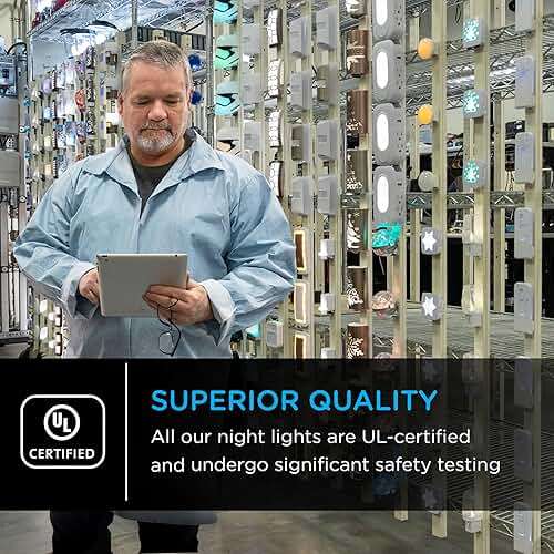 Lights by Night Plug in LED Night Light, Nightlight Plug into Wall, Dusk to Dawn Sensor, Warm White, Bedroom, Bathroom, Nursery, Hallway, Kitchen, UL Safety Listed, 11375 - Image 7